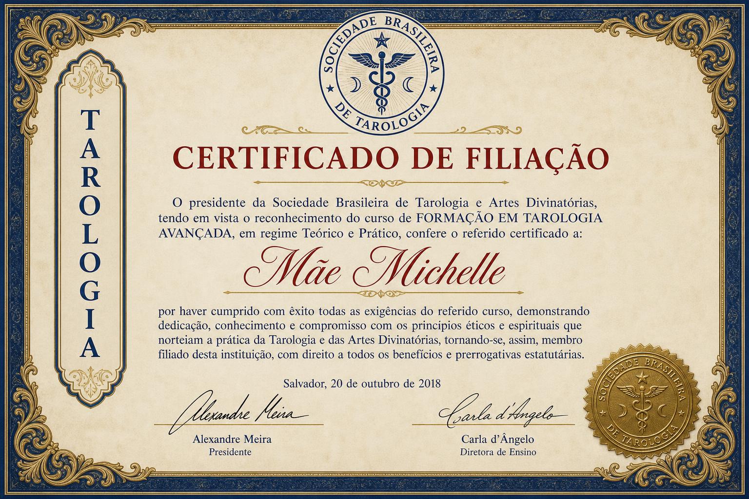 Certificado: Tarologia Avançada