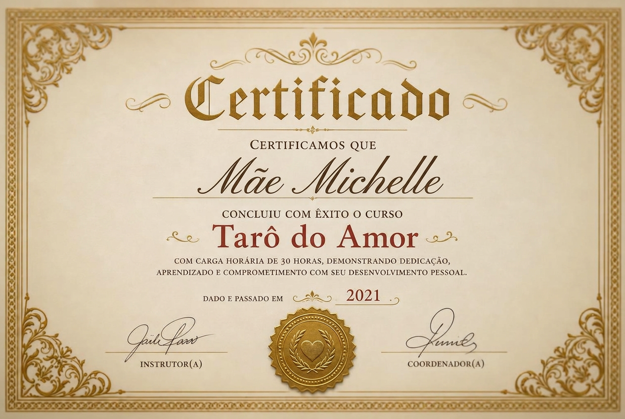 Certificado: Tarô do Amor