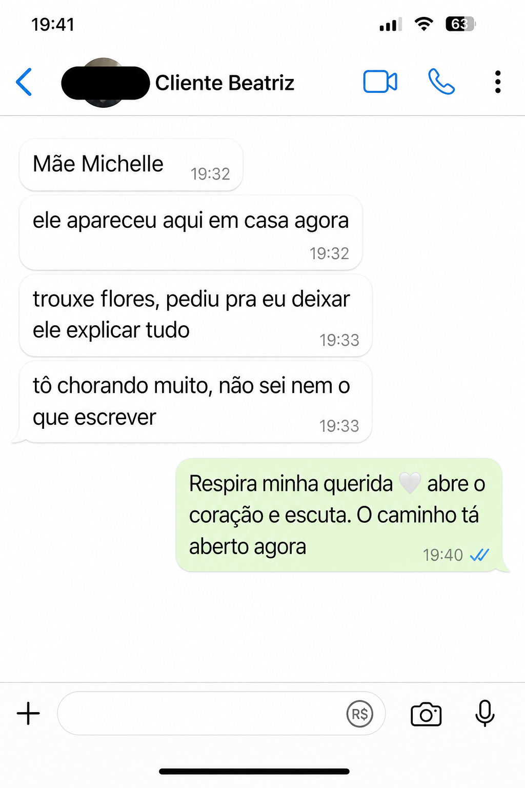 Print de conversa real no WhatsApp 4