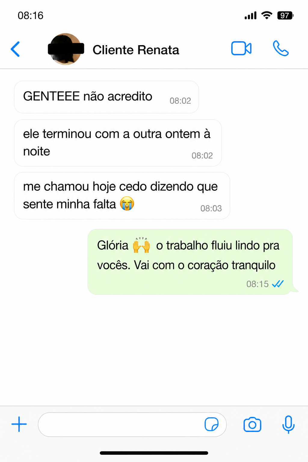 Print de conversa real no WhatsApp 6
